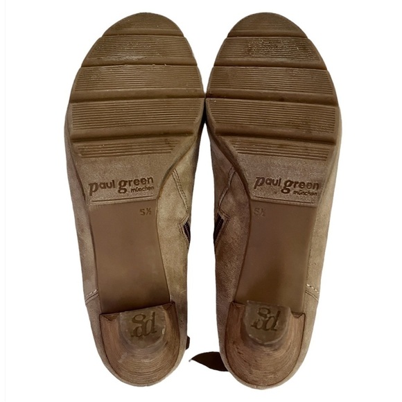 Paul Green Leather Peep Toe Heel Booties - Picture 11 of 17